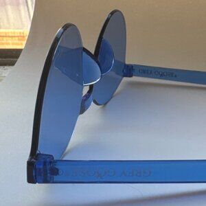 Grey Goose Festival Sunglasses – Blue Mono Lens Shield Style